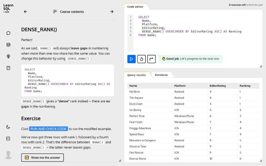 Good Courses to Practice MS SQL Server