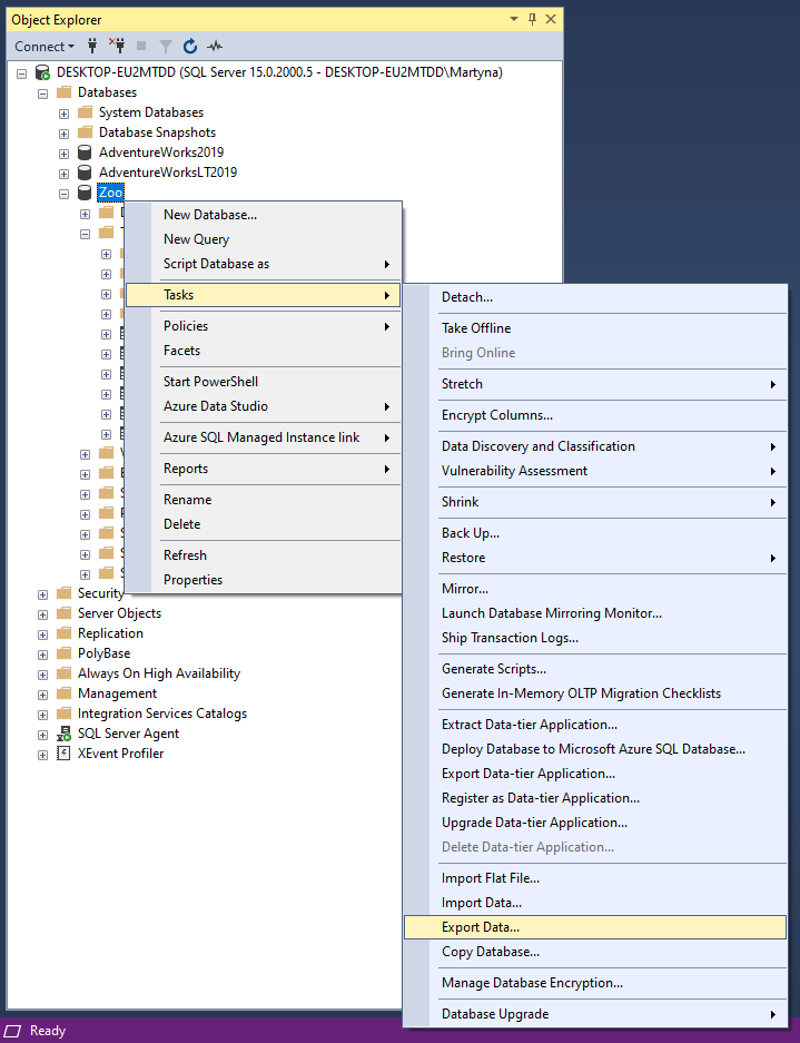 How to Export Data From Microsoft SQL Server to a CSV File