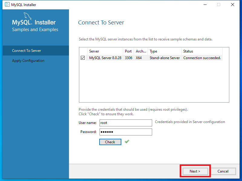 Install MySQL