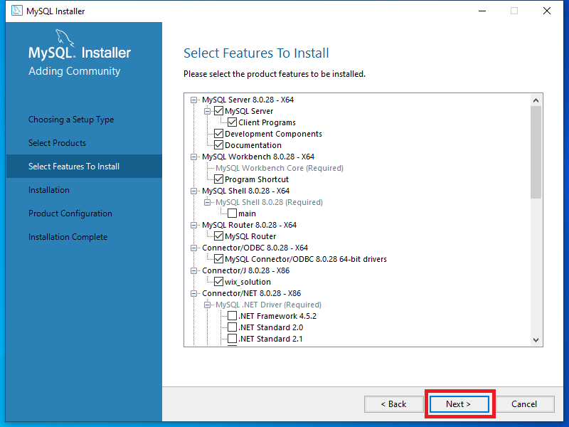 Install MySQL