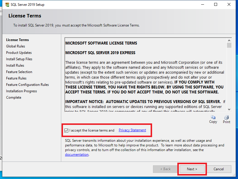 Install Microsoft SQL Server 2019 and SQL Server Management Studio