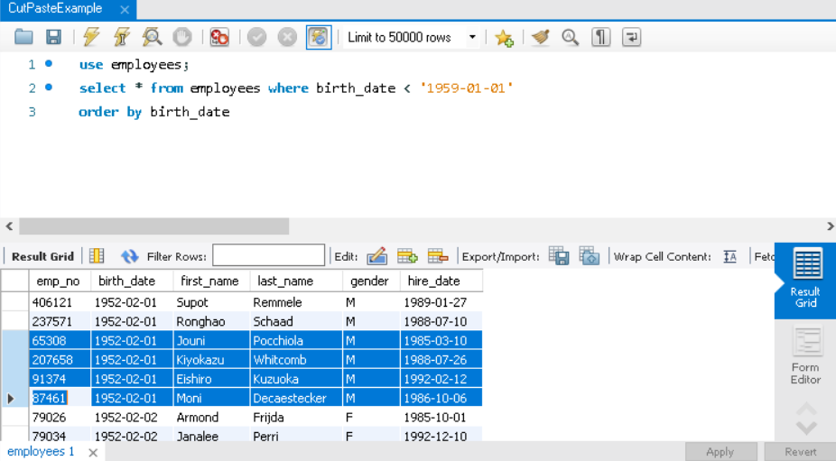 Data Export: From SQL Query to Spreadsheet