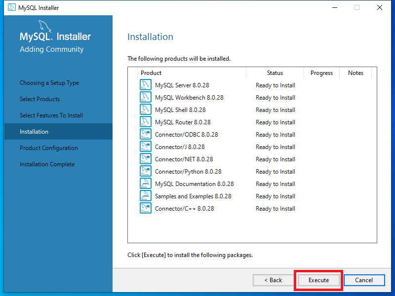 Install MySQL