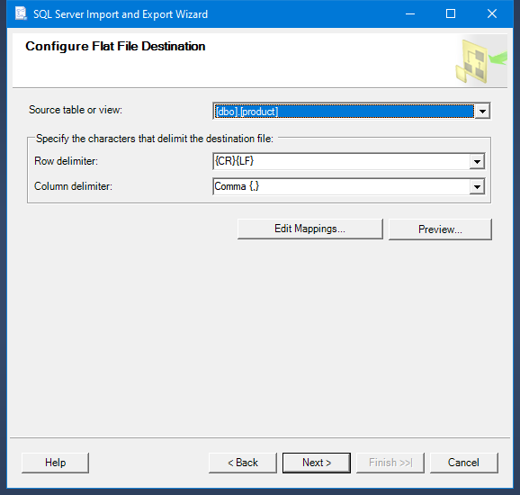 SQL export to CSV command