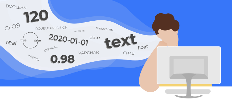 Cover image for the course 'Data Types in SQL'