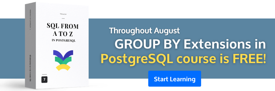 GROUP BY Extensions in PostgreSQL