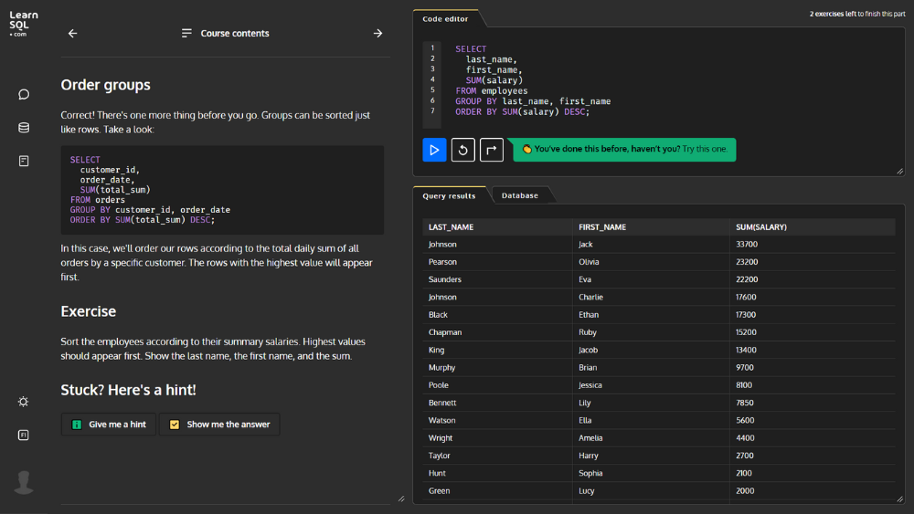 Where to Practice SQL